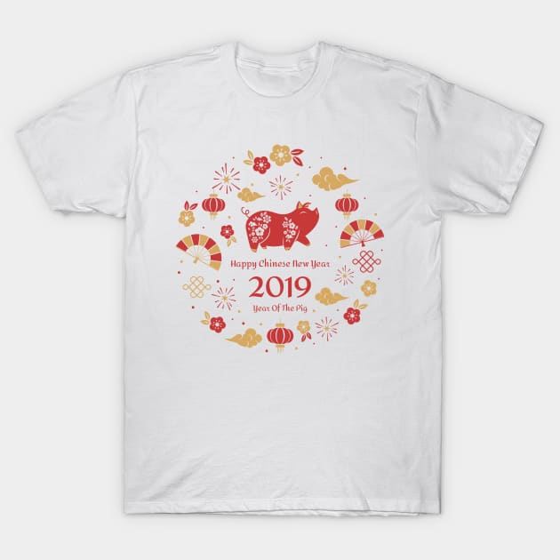 Happy Chinese New Year T-Shirt by Vitorio